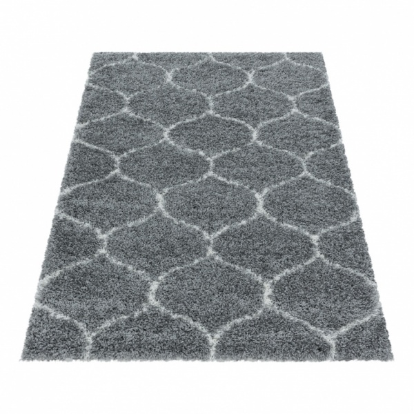 Salsa Shaggy Contemporary Grey Rug